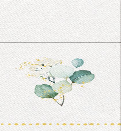 Golden Eucalyptus Dinner Napkins With Pocket for Silverware