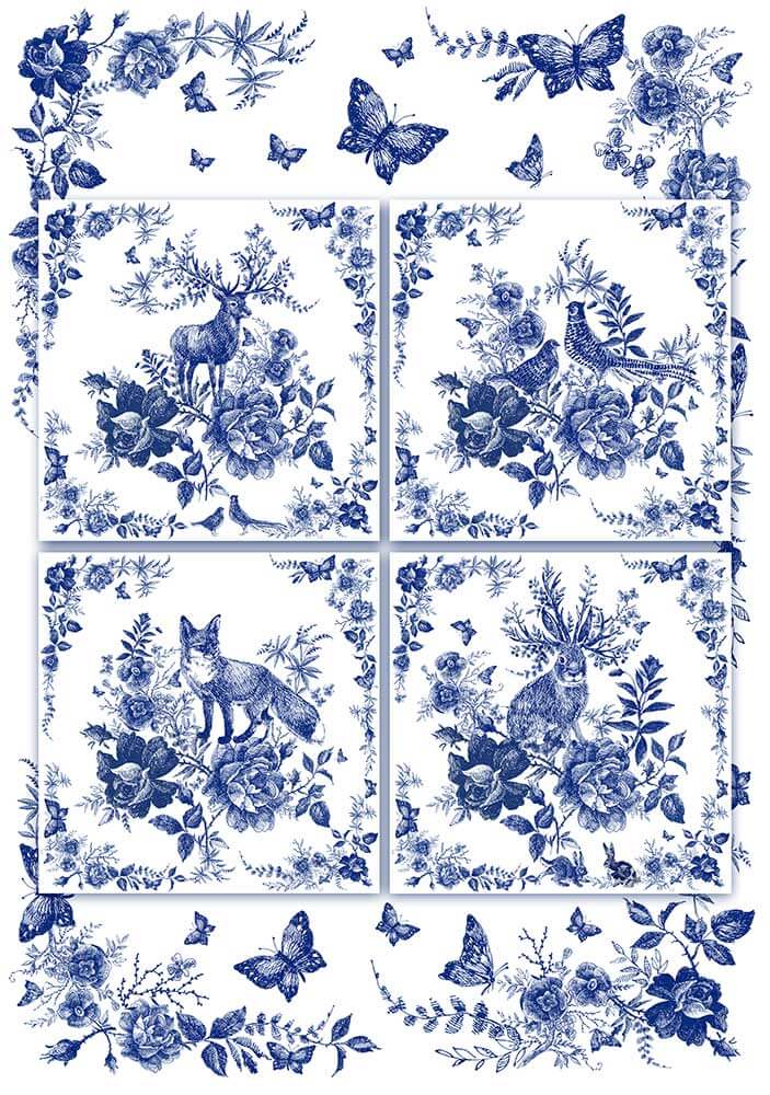 Blue Forest Animals