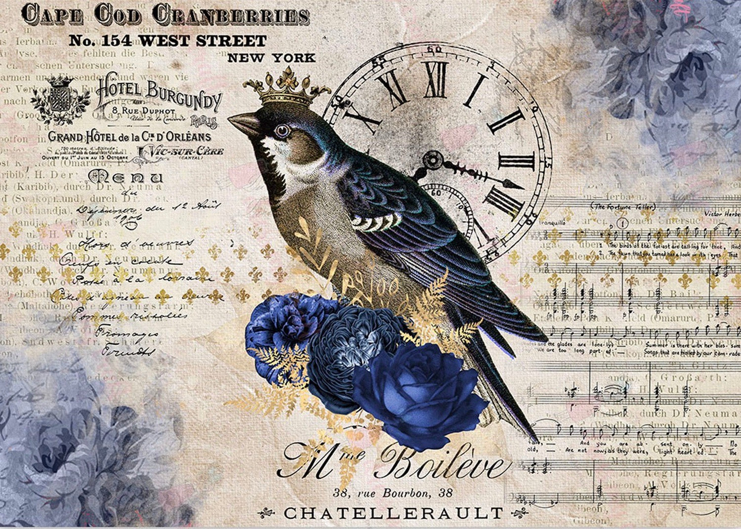 Bird With Clock
