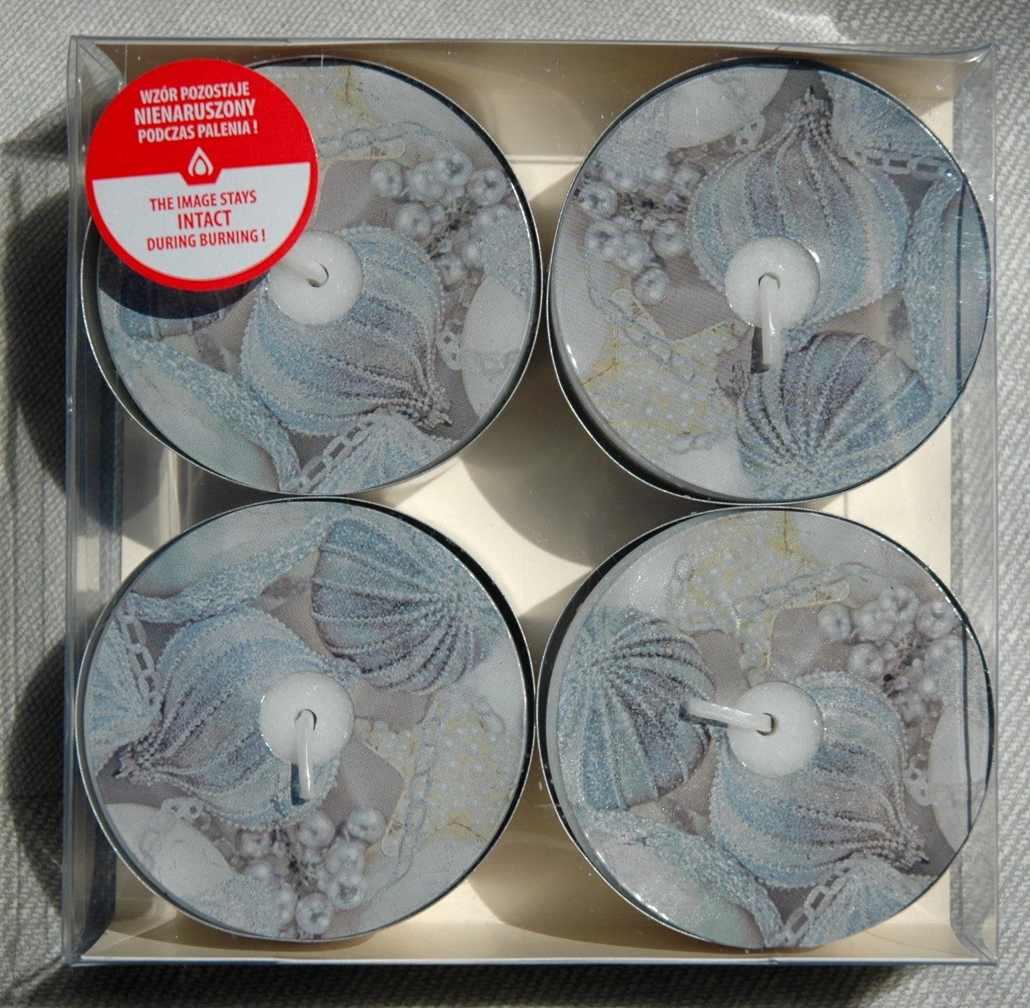 Pearl Baubles Jumbo Tealights