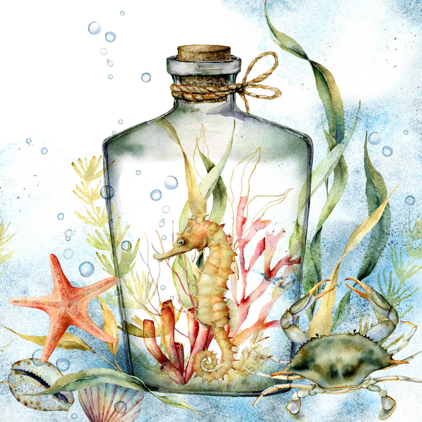 Bottled Seahorse