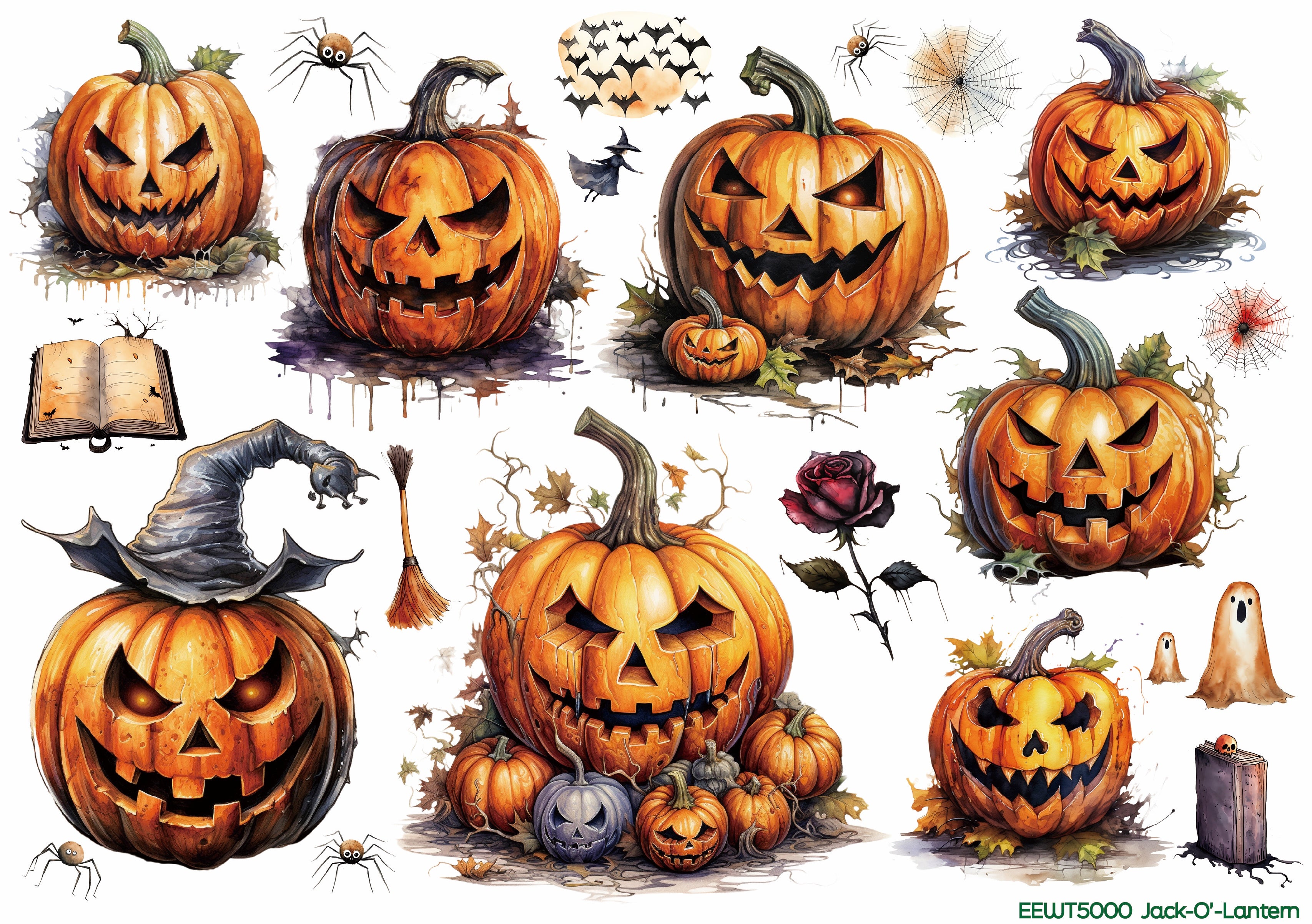 Jack -O'-Lantern - Wet Transfer