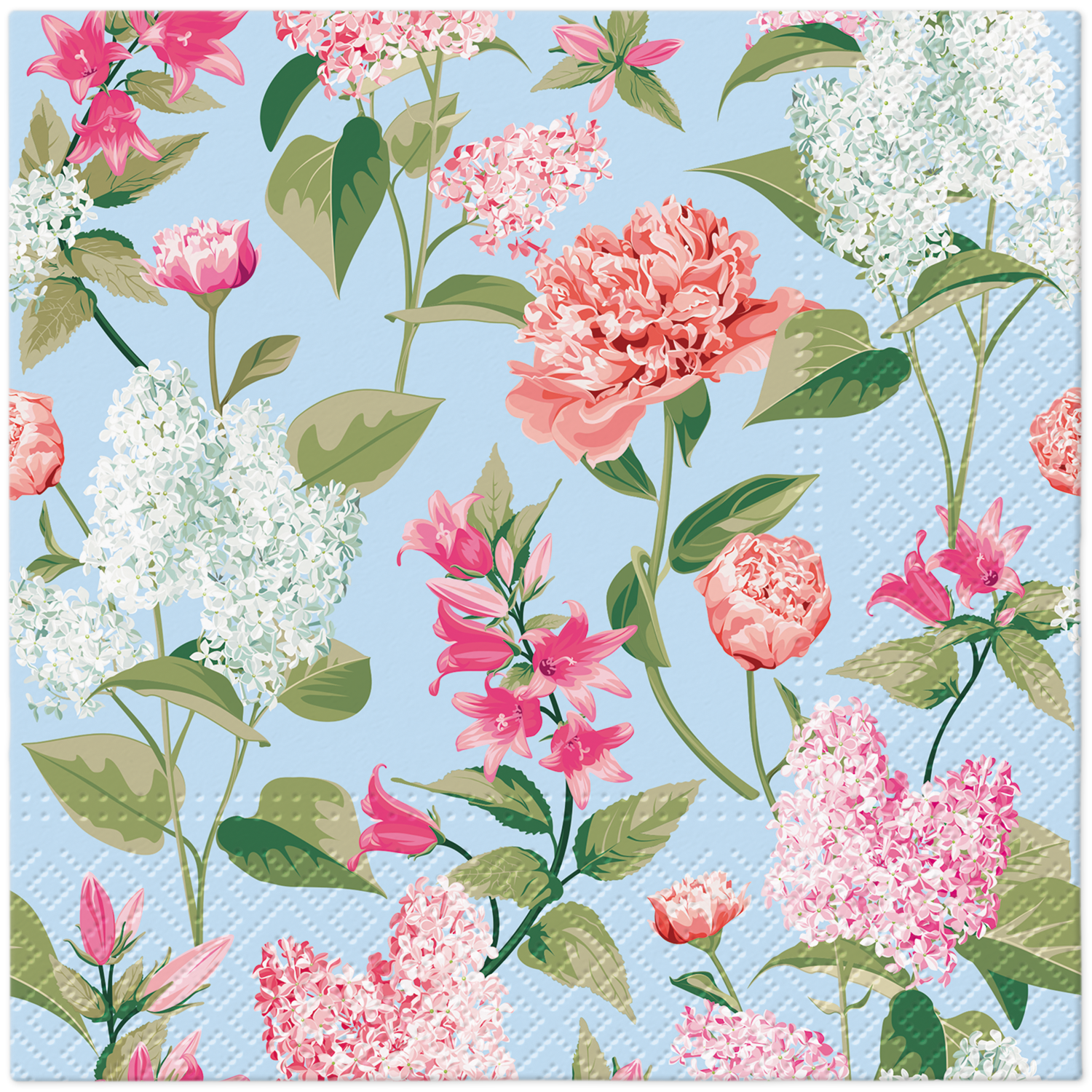 Lilac with Peonies Luncheon Napkins