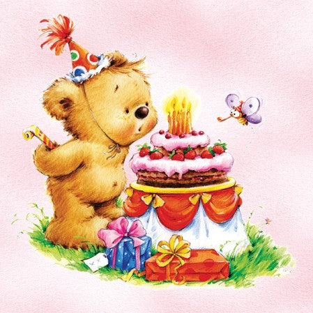 Birthday Bear Blue
