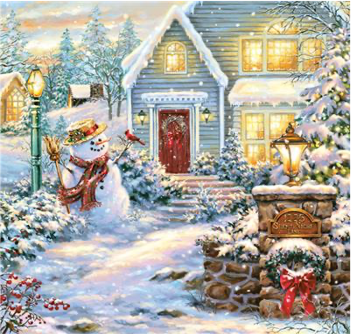 Christmas Evening Luncheon Napkins