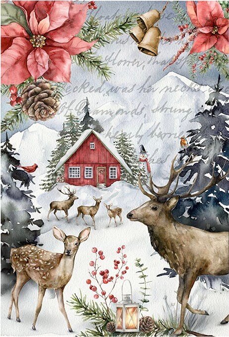 Winter Deer Forest