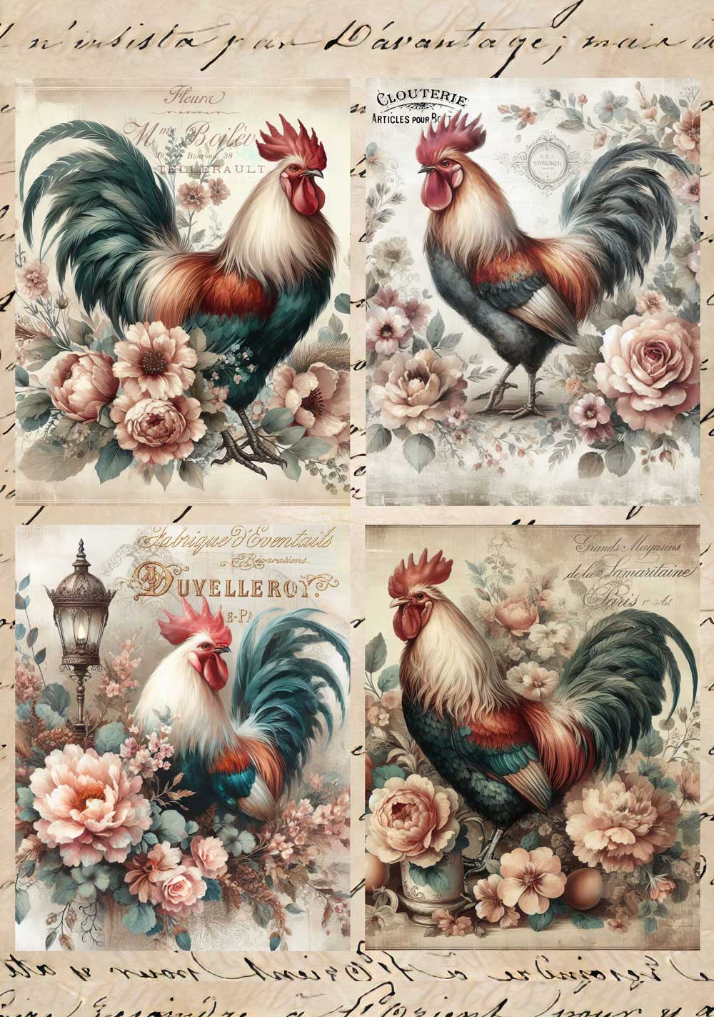 RICE PAPER SHEETS FOR DECOUPAGE & CRAFTS