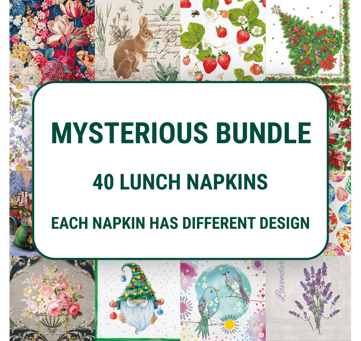 Napkin Bundle - Mysterious - Lunch