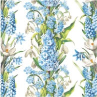 Blue Lilac 20 Lunch Napkins