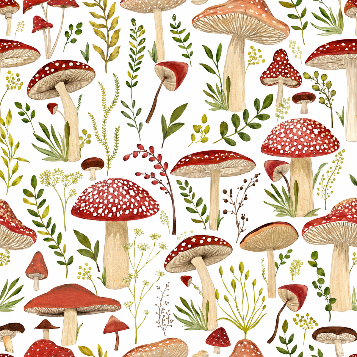 Red Mushroom 20 Lunch Napkins