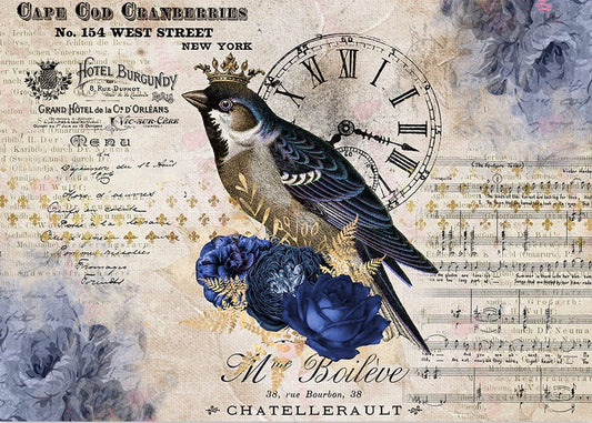 Bird With Clock
