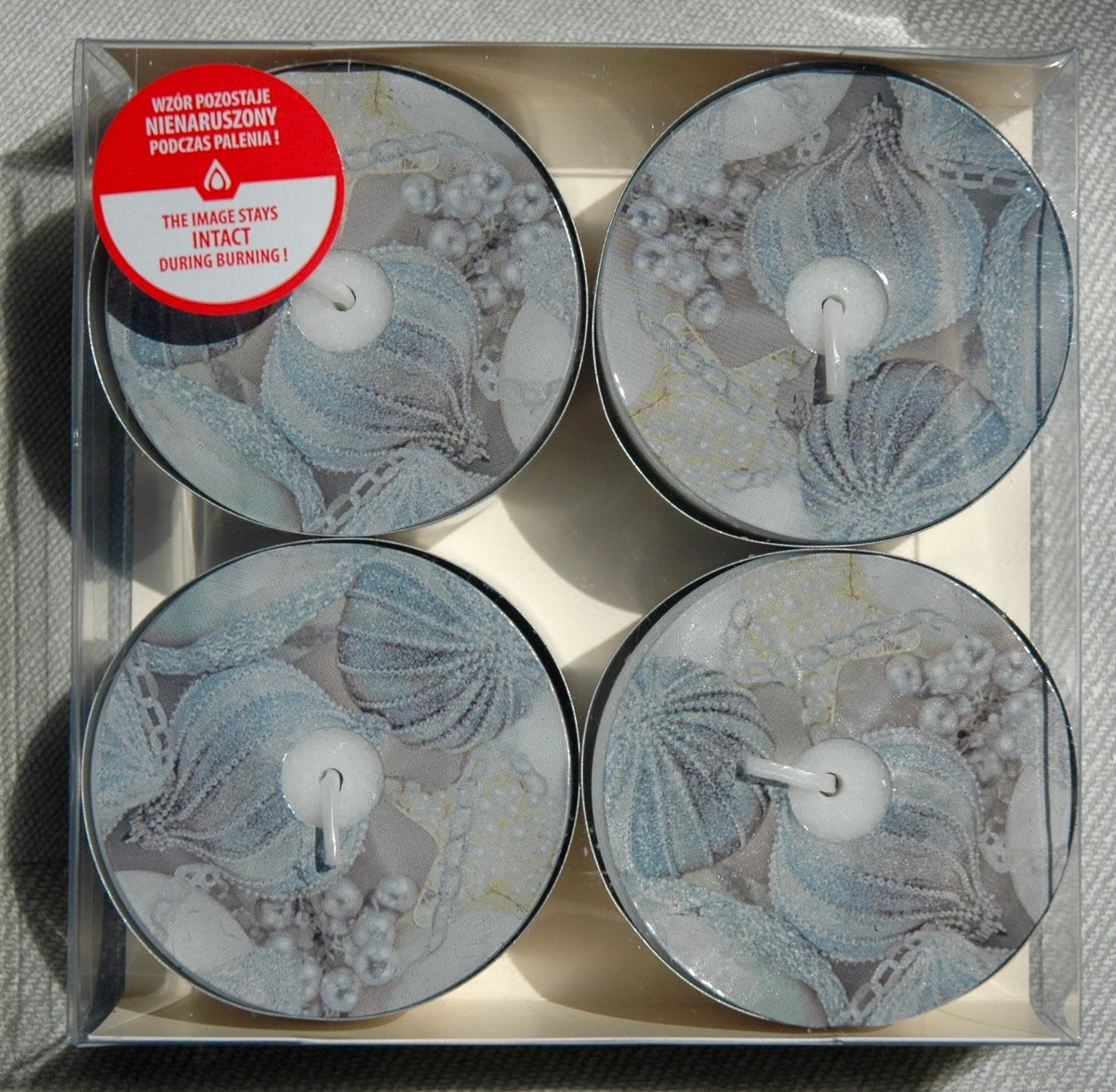 Pearl Baubles Jumbo Tealights