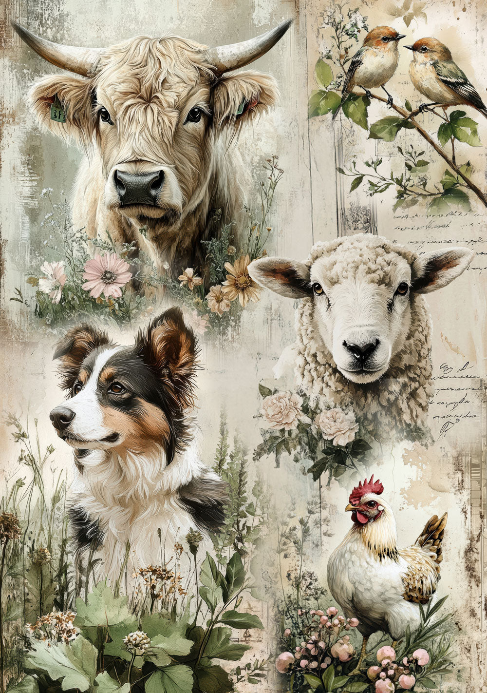 Fields of Friends Rice Paper