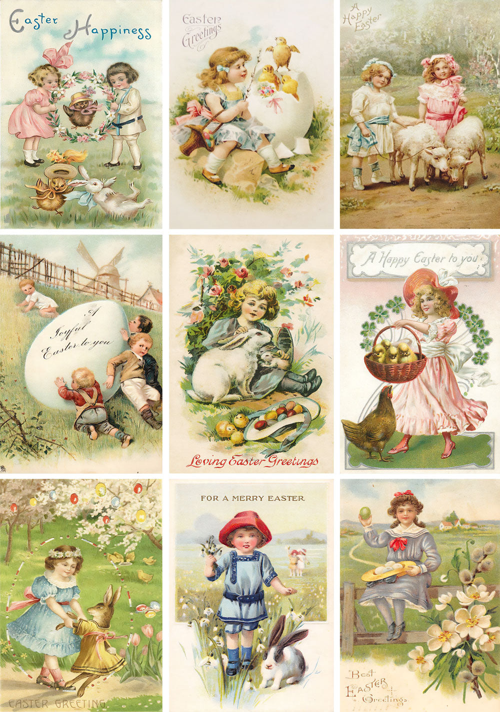 Easter Kids II Rice Paper