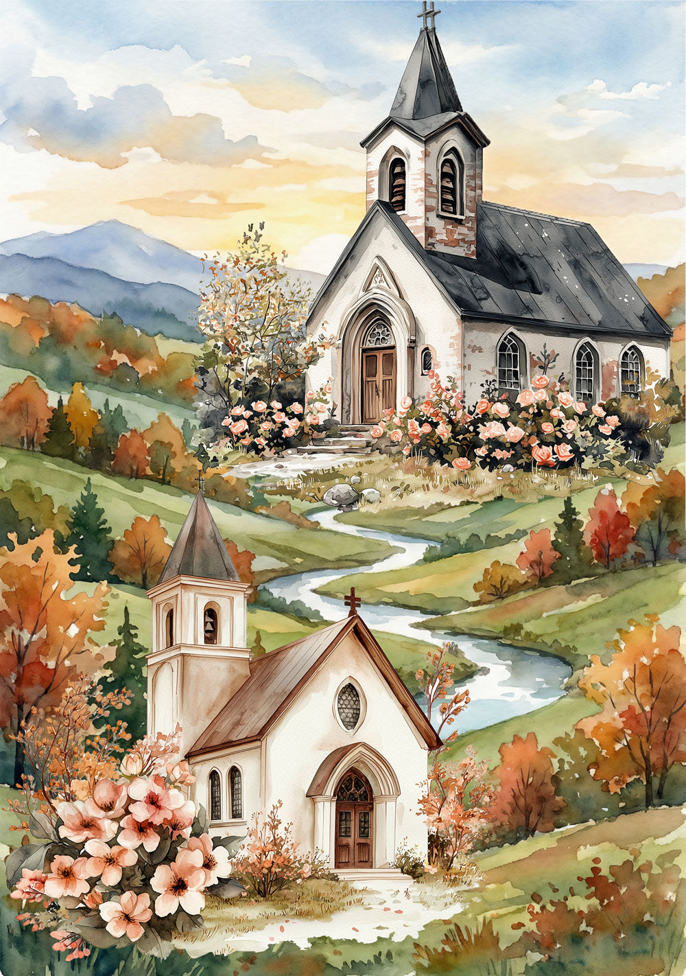 Churches Rice Paper