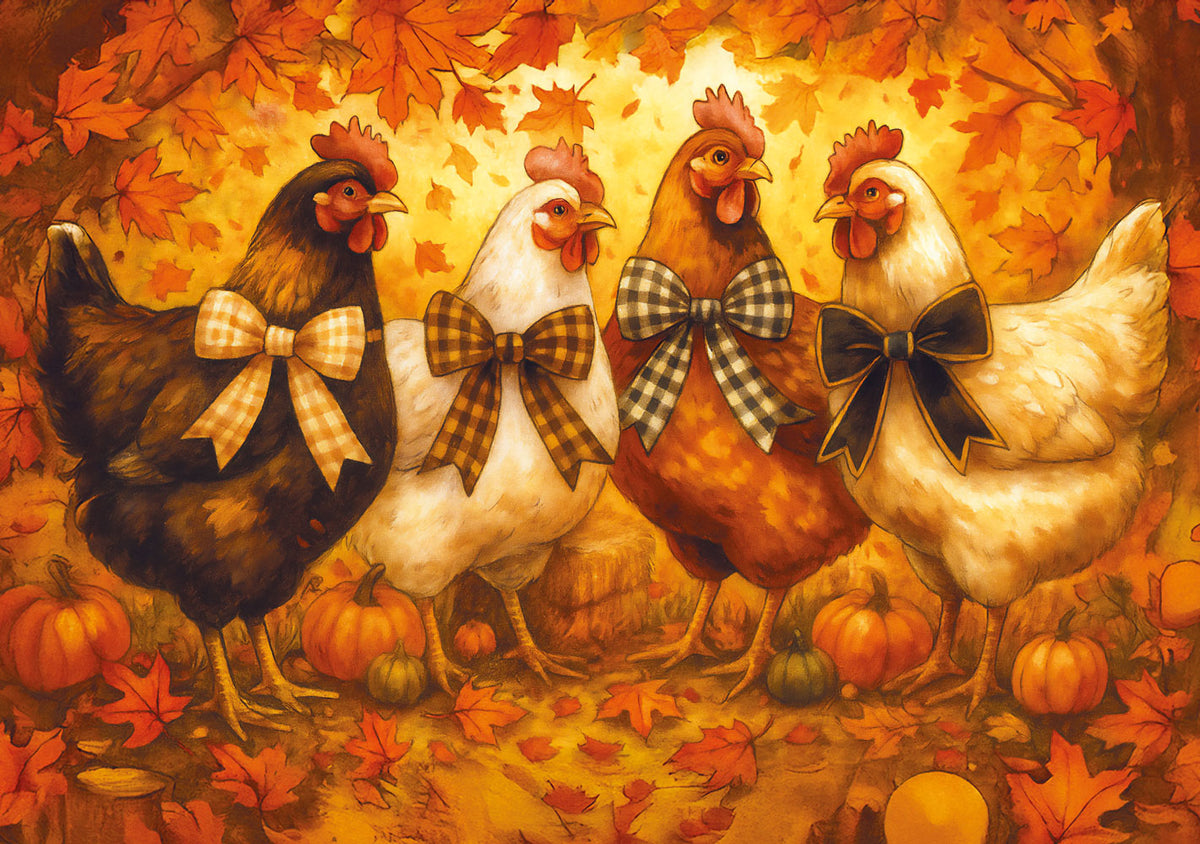 Autumn Chicks Rice Paper