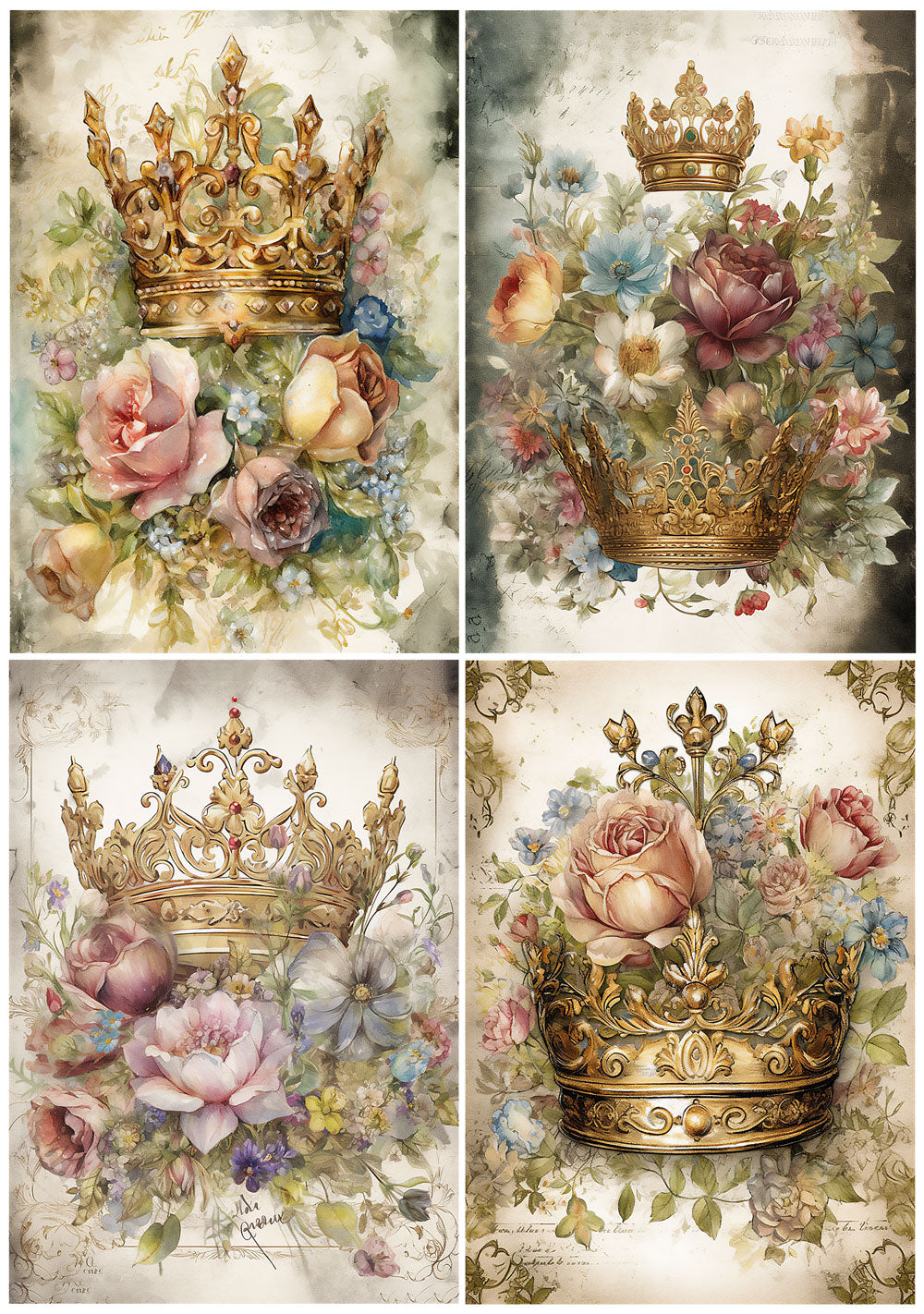 Crowns Rice Paper