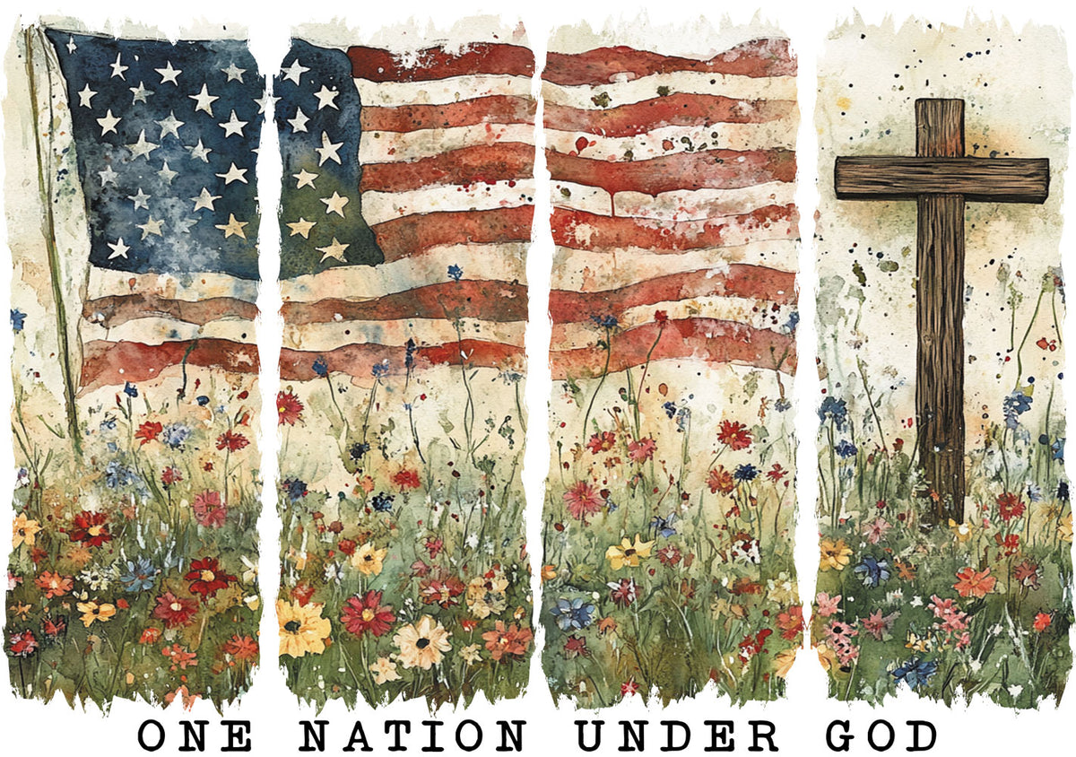 One Nation Under God Rice Paper