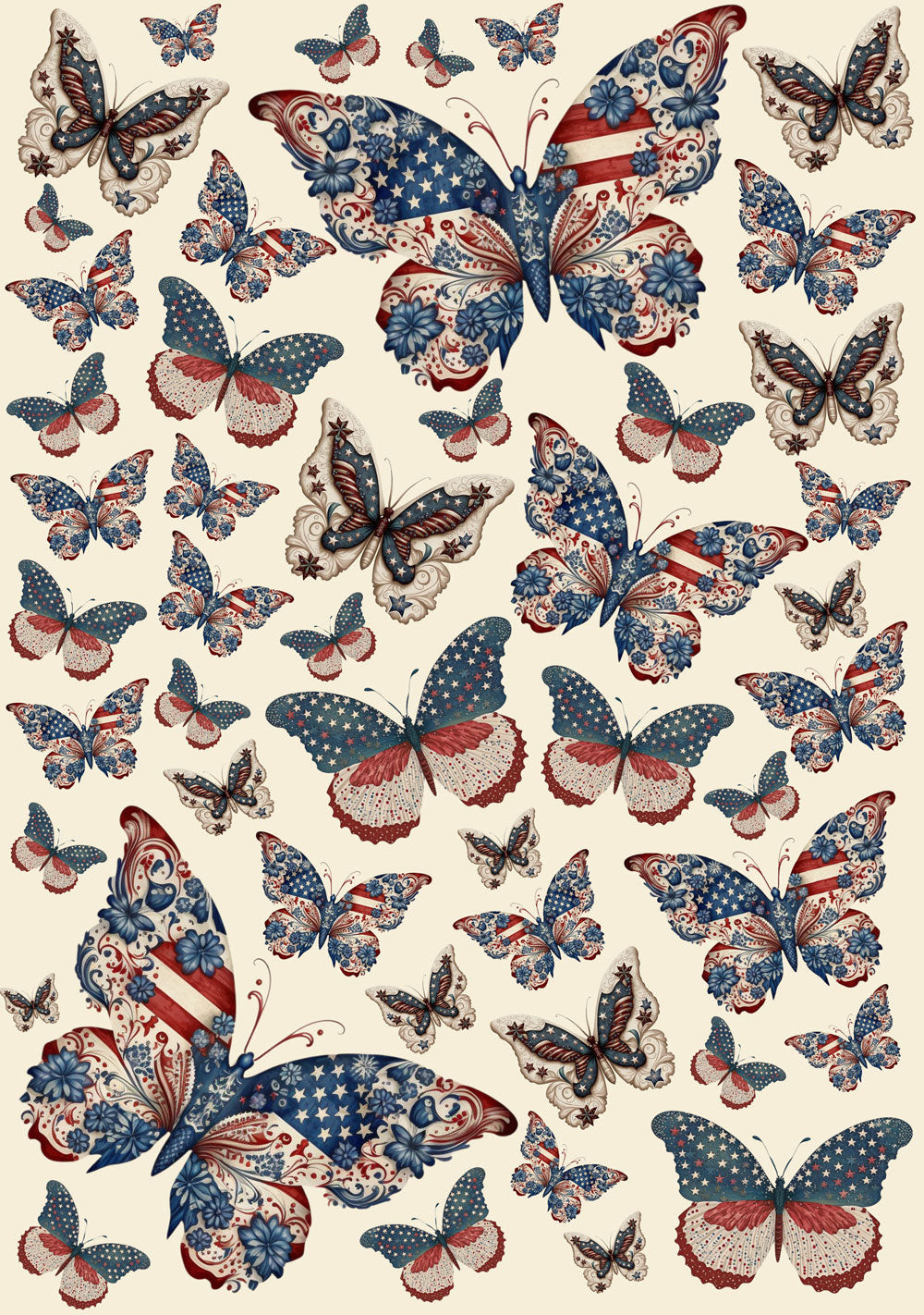American Butterflies Rice Paper