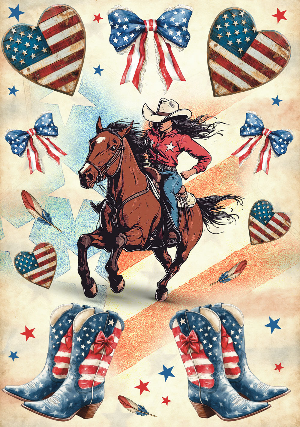 Cowgirl Rice Paper