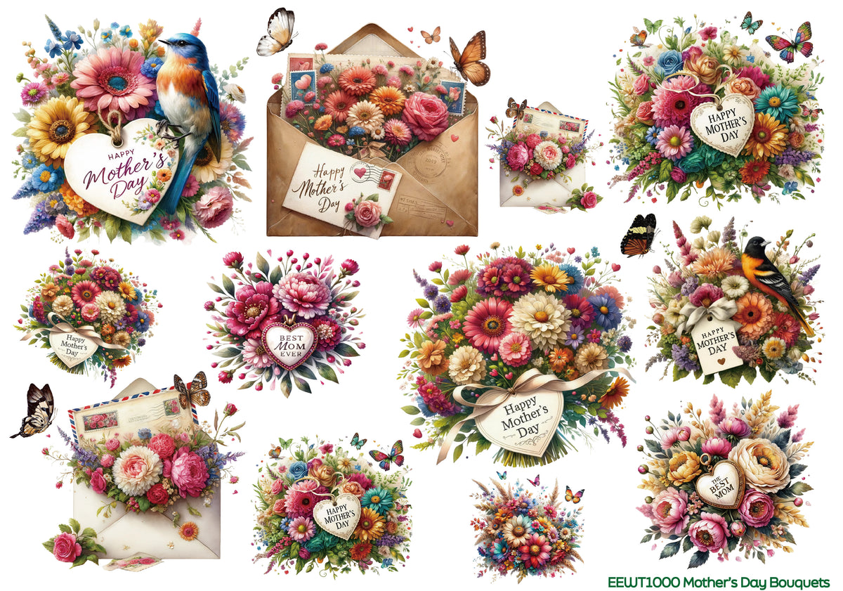 Mother's Day Bouquets - Wet Transfer