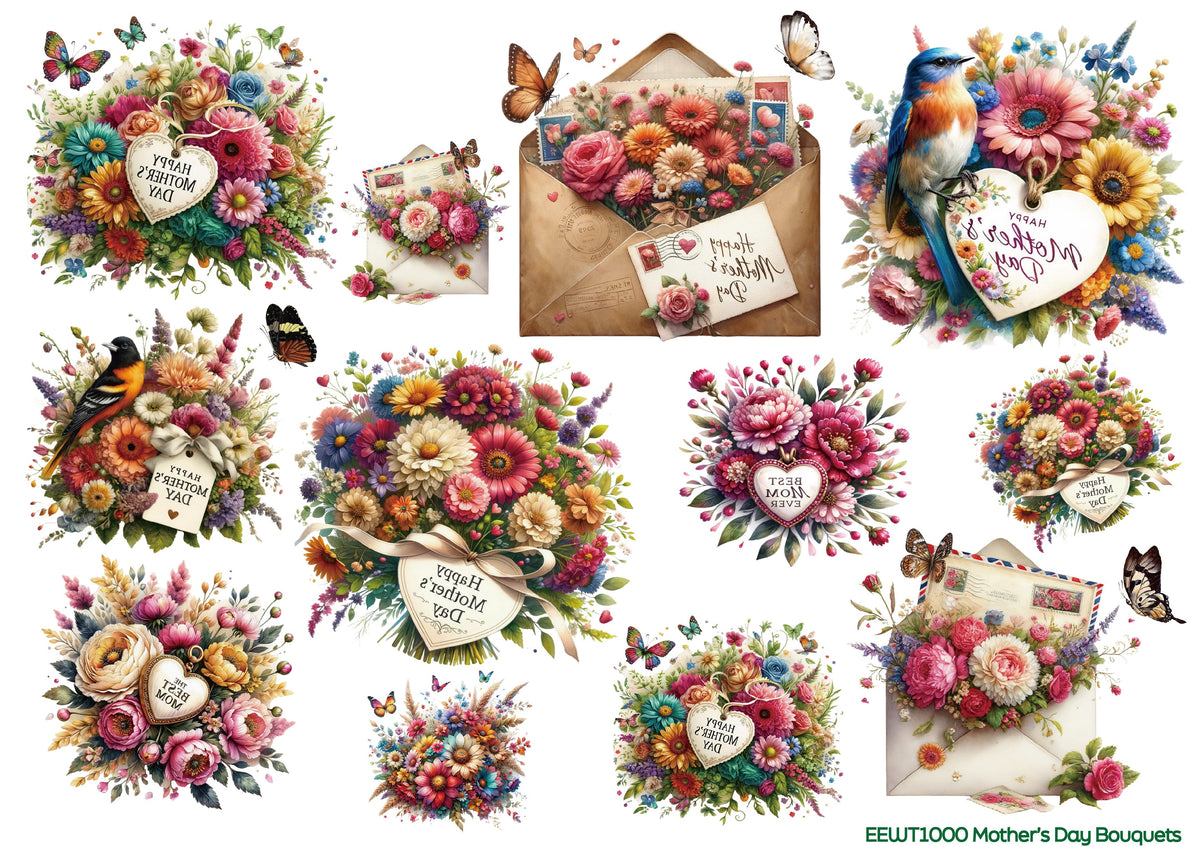 Mother's Day Bouquets - Wet Transfer