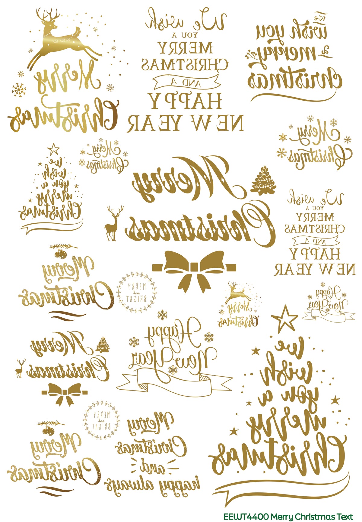 Merry Christmas Text - Wet Transfer