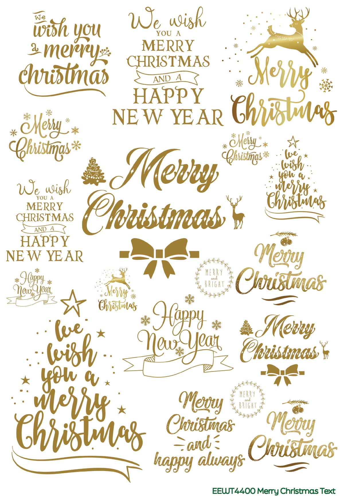 Merry Christmas Text - Wet Transfer