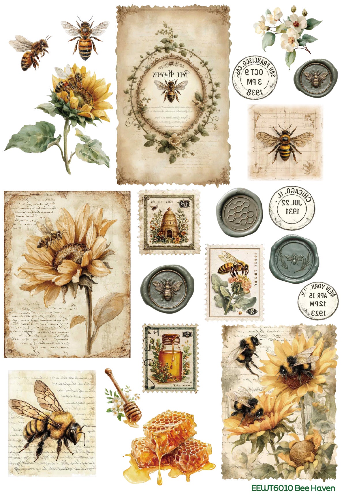Bee Haven - Wet Transfer Decals