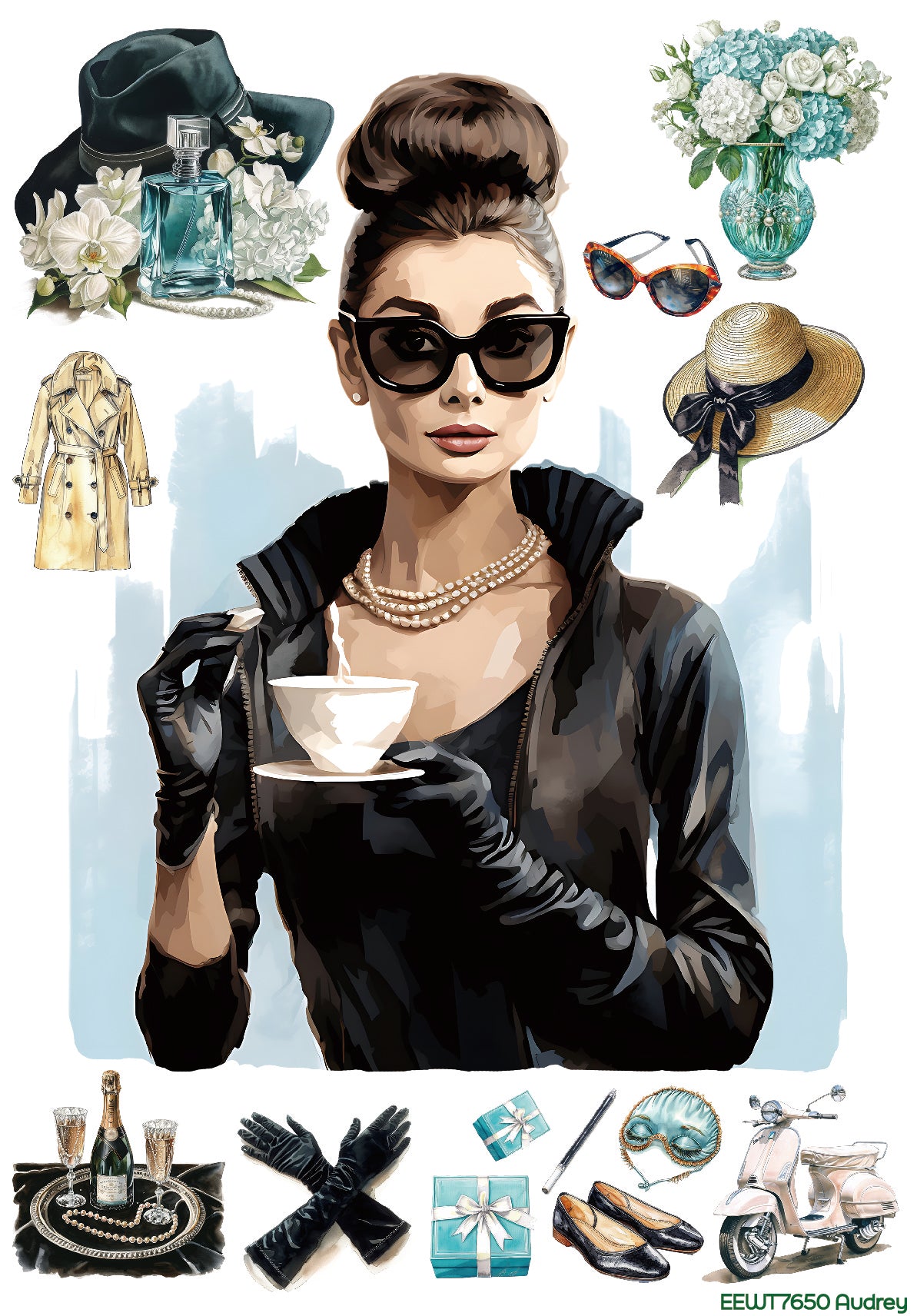 Audrey - Wet Transfer Decals