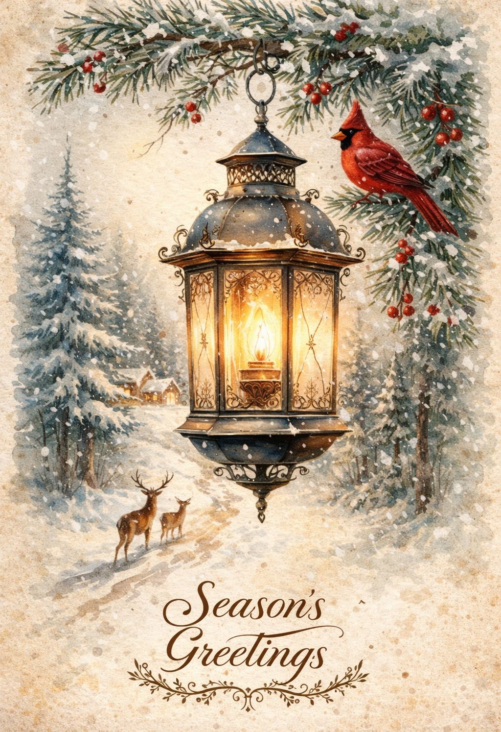 Winter Forest - Mini Wet Transfer