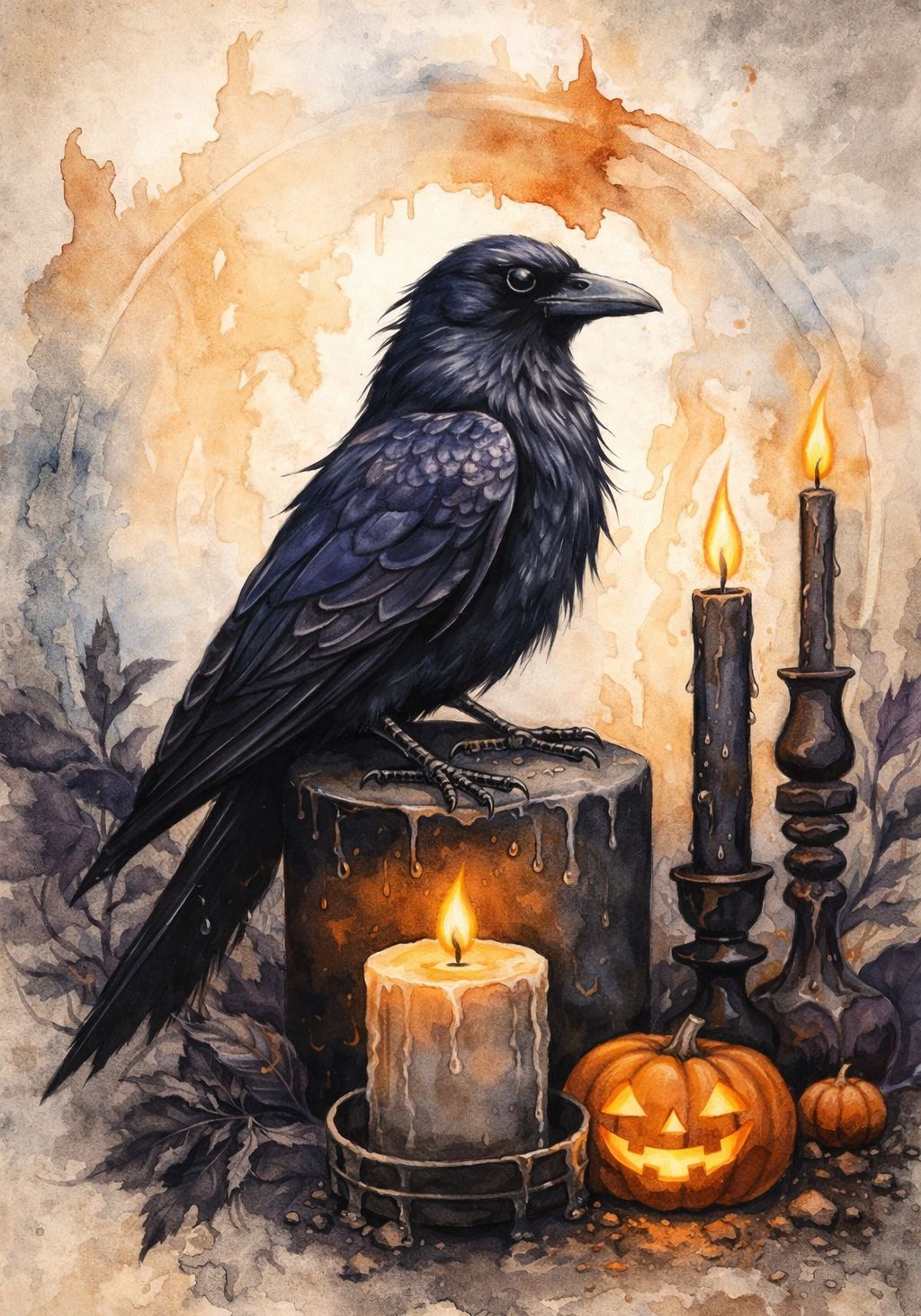 Crow Haunt - Mini Wet Transfer Decal