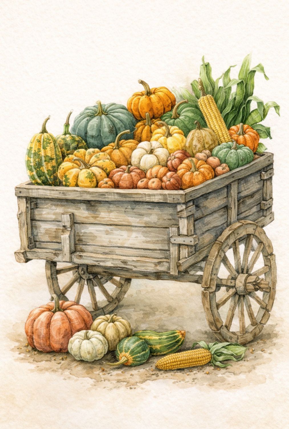 Country Harvest - Mini Wet Transfer Decal