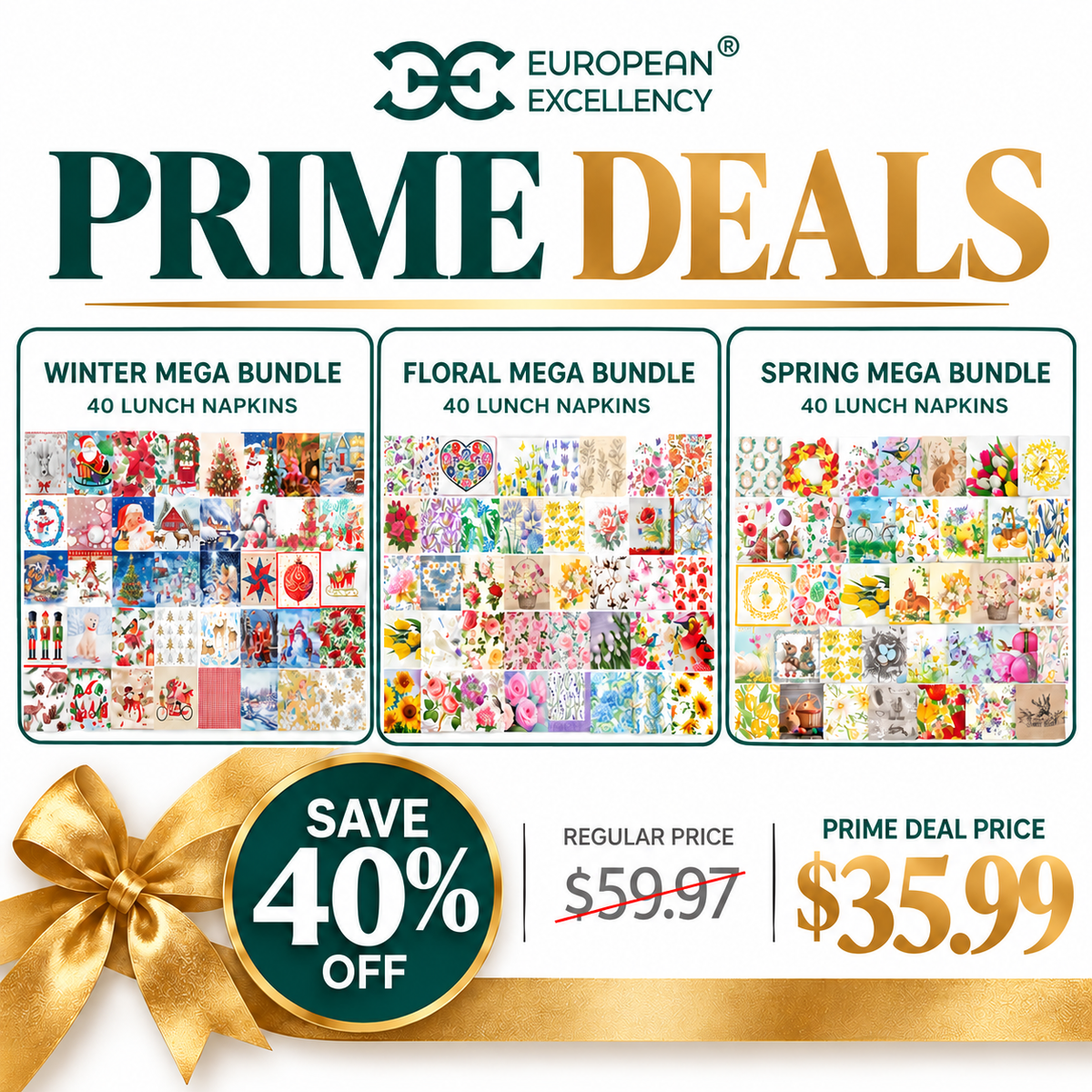 Prime Deals Mega Napkin Bundle