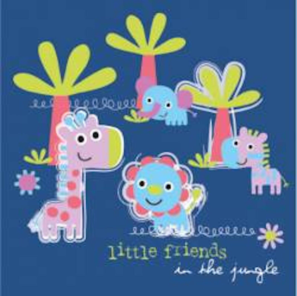 Jungle Little Friends Blue 20 Lunch Napkins