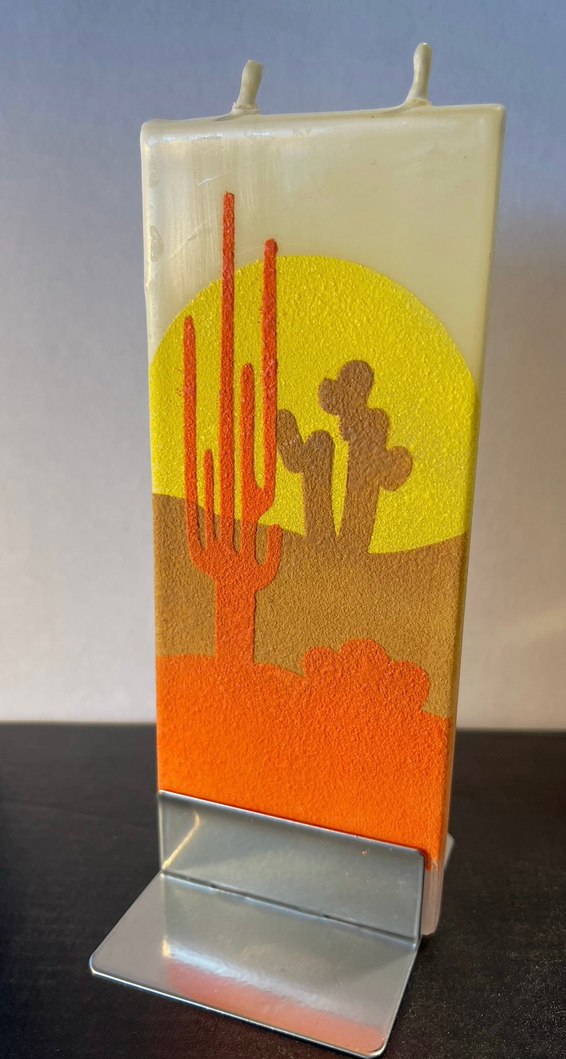 Lighthouse Sunset Flat Candle