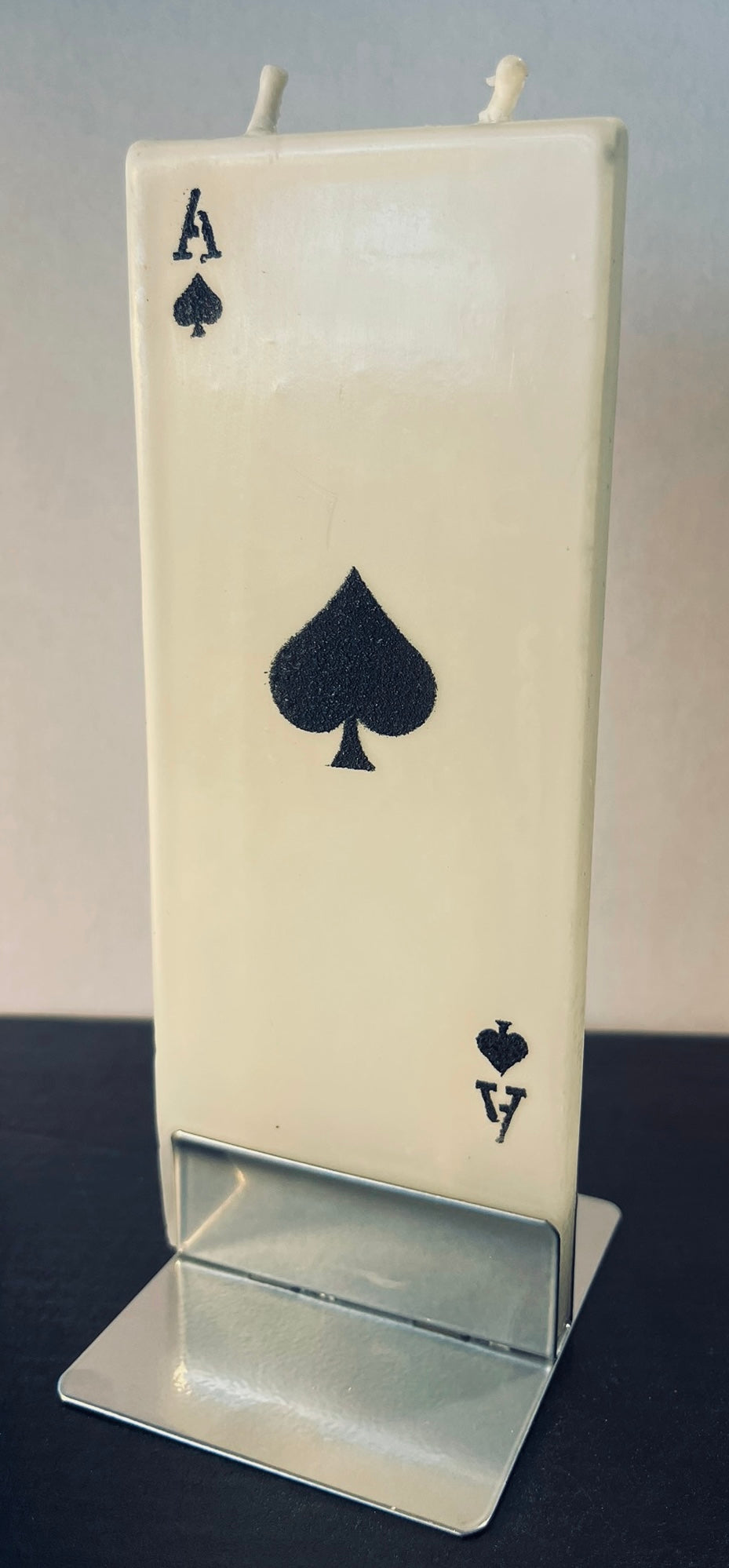 Ace of Spades Poker Flat Candle