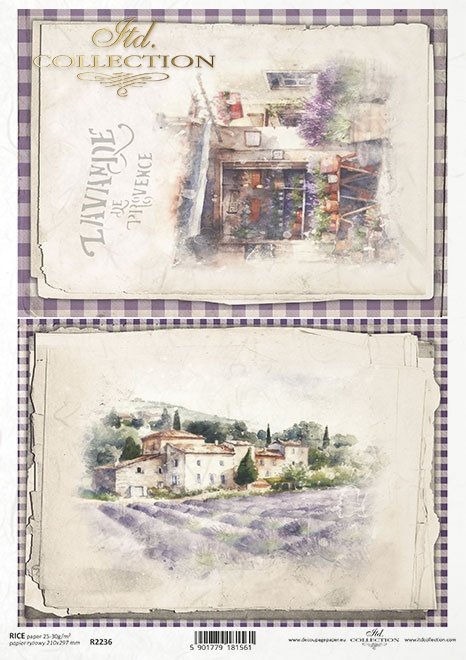 Lavender Provence Rice Paper