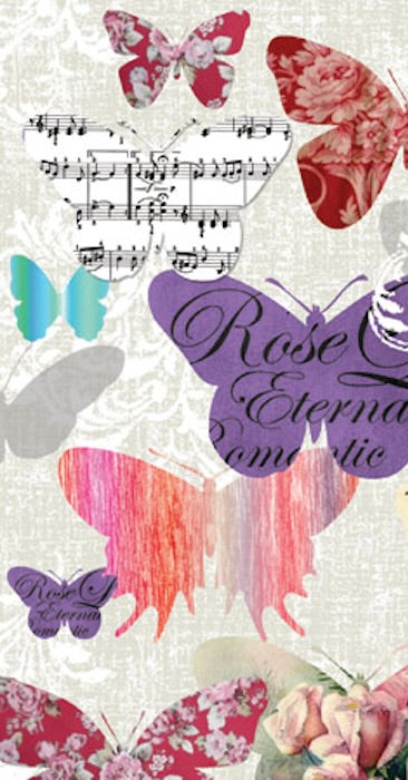 Romantic Butterflies Snack Napkins