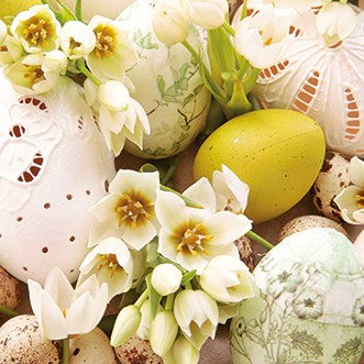 Yellow Easter Cocktail Napkins