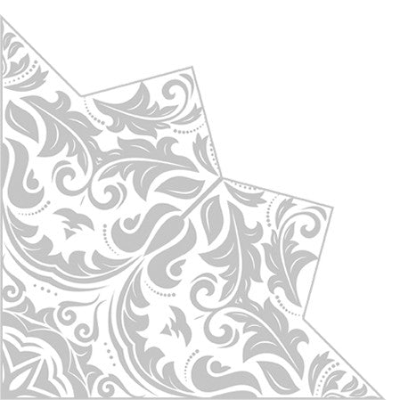 Magic Star Silver Round Napkins