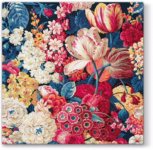Tulips on Blue
