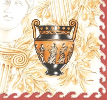 Greek Ancient Vases Luncheon Napkins