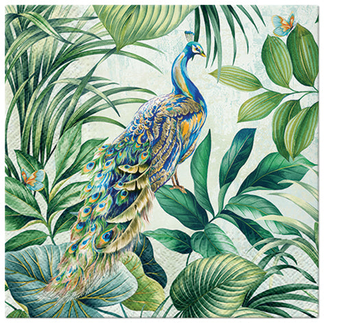 Royal Peacock 20 Lunch Napkins