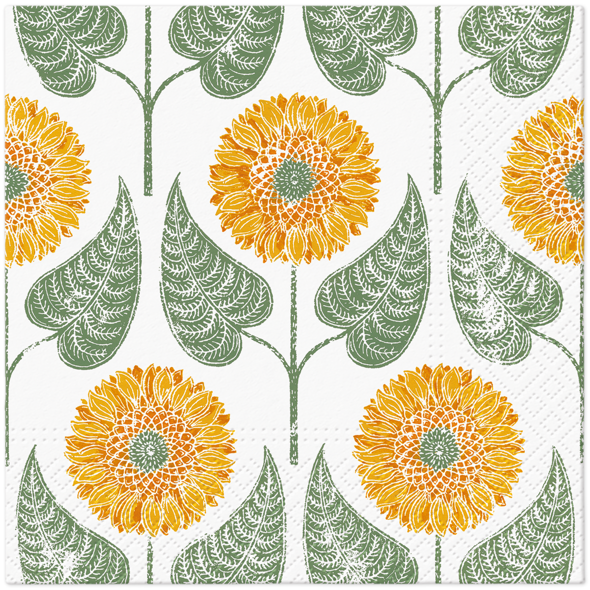 Sunflowers Pattern 20 Lunch Napkins