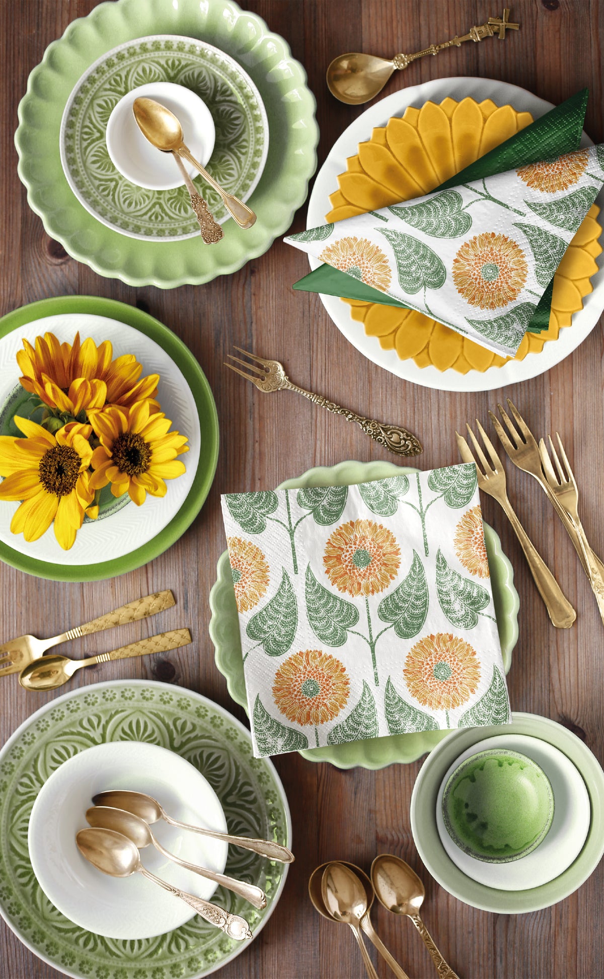 Sunflowers Pattern 20 Lunch Napkins