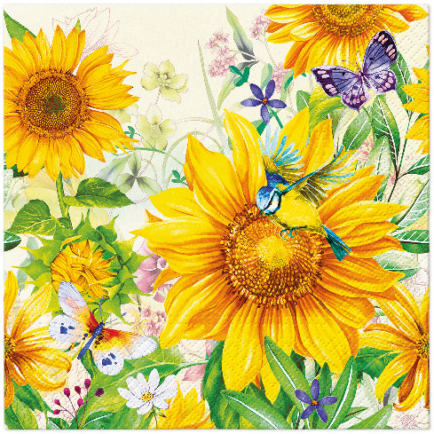 Wild Sunflowers 20 Lunch Napkins
