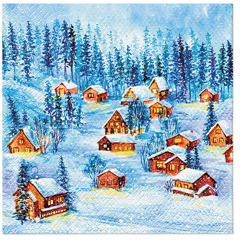 Winter Houses Napkin