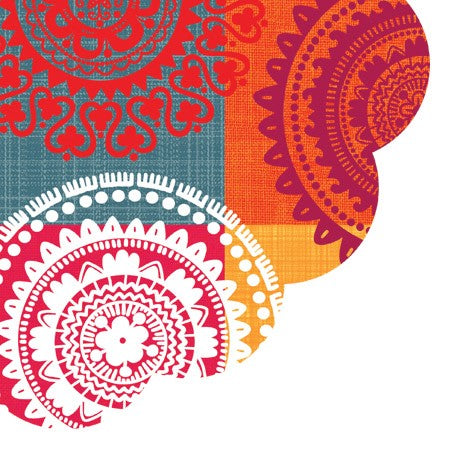 Ethnic Theme Round Napkins