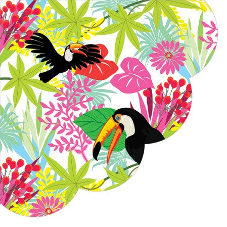 Toucan Scallop Napkins